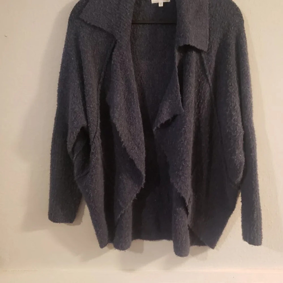 Lou & Gray Women's Size XS/Small Waterfall Open Front Cardigan Navy Cozy Soft - Picture 3 of 7
